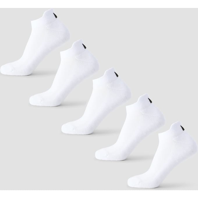 MP Unisex Sneaker Sokken (5 Pack) - Wit - UK 2-5