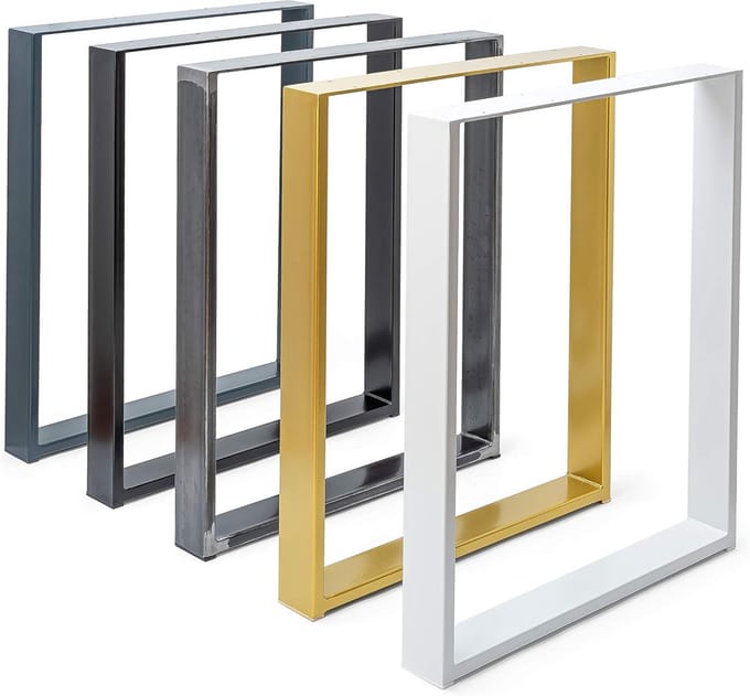 Set van 2 Industriële Tafelpoten voor Eettafel of Bureau - Doe-Het-Zelf Tafelframe