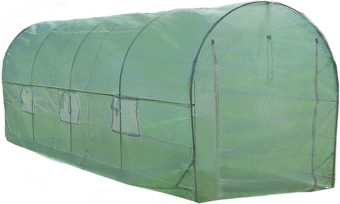Polytunnel 25mm - groen - 6m x 3m - 150gsm pe hoes