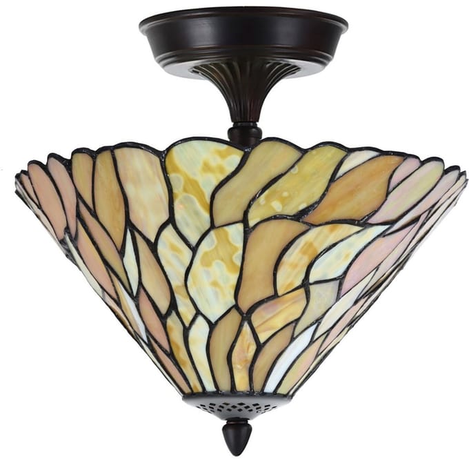 Tiffany Verlengde Plafonnière Jade Ø 33 - Art Deco Trade