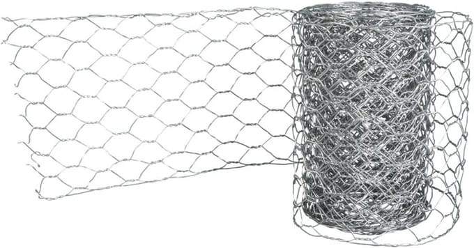 Decoratief Metaalrooster 21.5 cm - 1.22 m - Platinakleur voor Creatieve Projecten