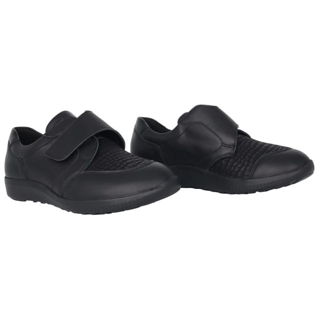 Waldläufer M-Ira - dames sneaker - Zwart - maat 37.5 (EU) 4.5 (UK)