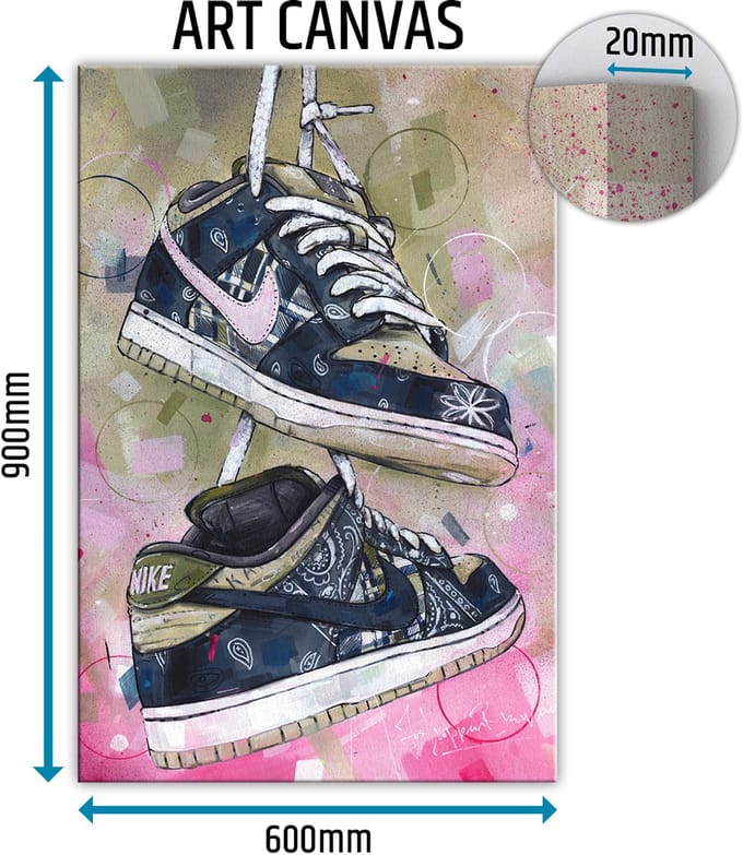 Sneaker canvas 60x90 cm