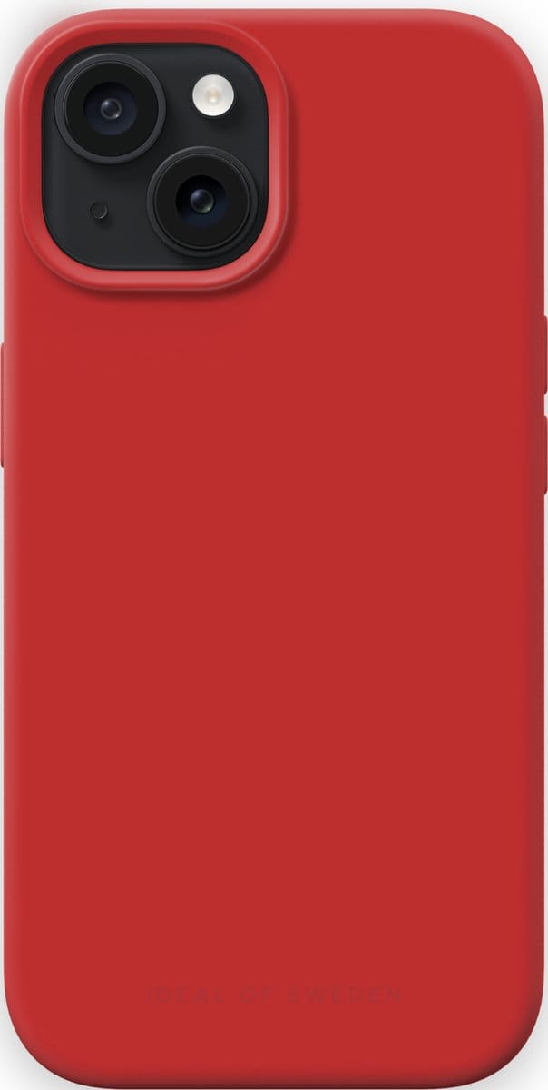 iDeal of Sweden Silicone Case MagSafe iPhone 15 Red