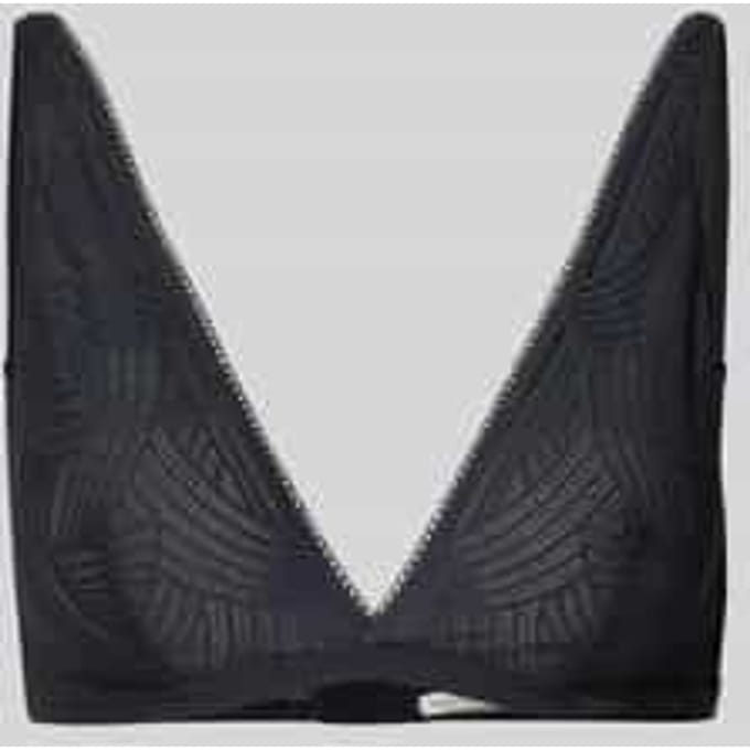Nauwsluitende bralette met geometrisch design van kant