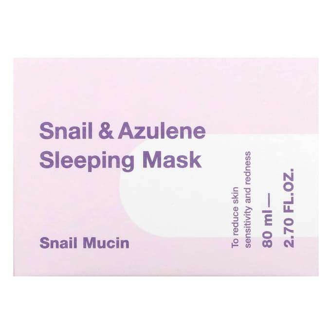 Tiam, Snail & Azulene Sleeping Beauty Mask, 2.7 fl oz (80 ml) white