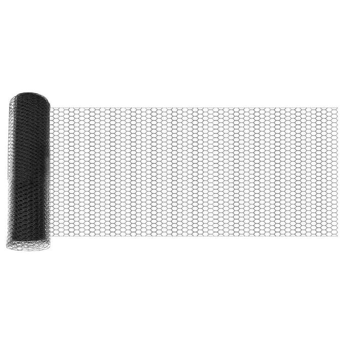 vidaXL - Hexagon - Hek - 0,5 - x - 50 - m - PVC - Grijs