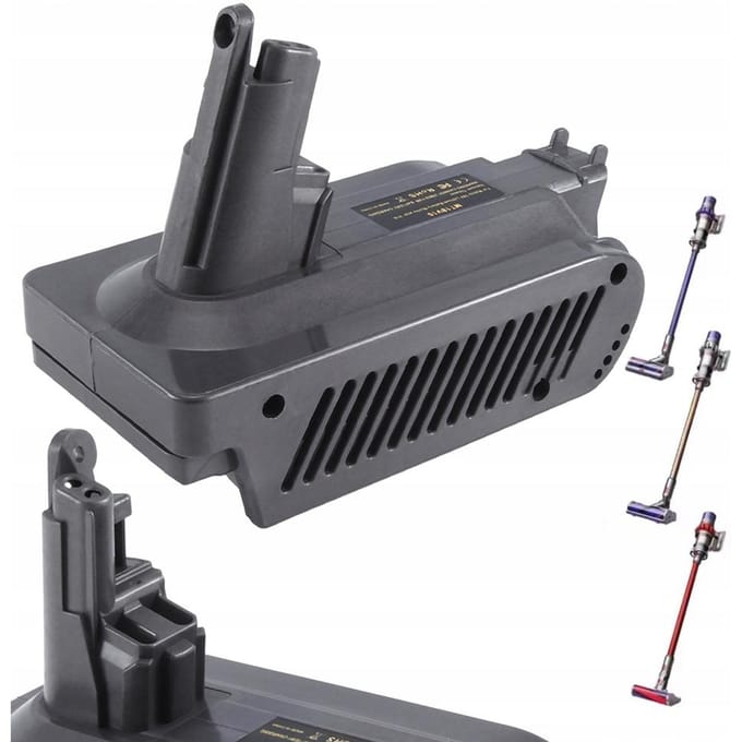 Rosfix Adapter Batterij Vervanging - ABS Duurzaam, Geschikt voor Bosch 18V BAT622/BAT609, Dyson