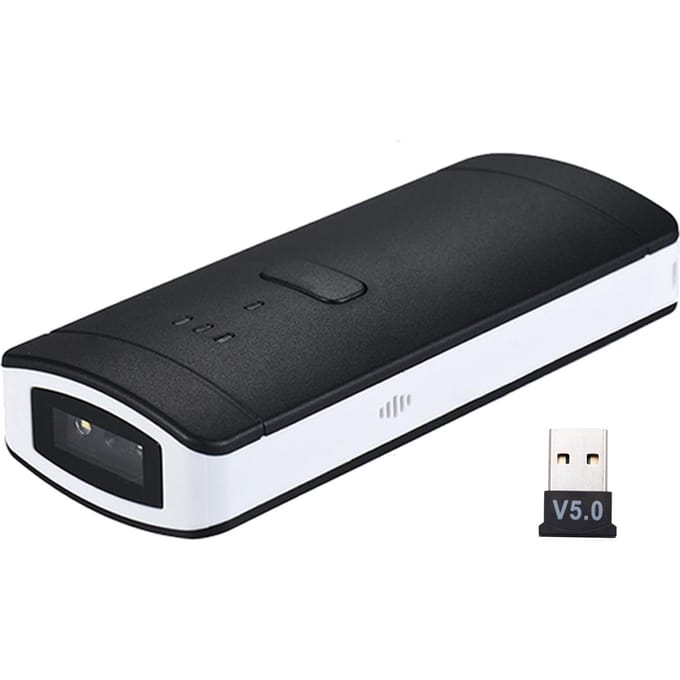 P2000 Mini Portable Sans Fil USB Filaire Scanner de Codes-Barres Image 1D 2D QR PDF417 Lecteur de Codes-Barres 130 000 Mémoire d'Inventaire black