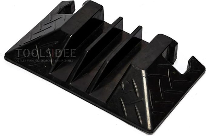 HBM eindkap voor 3-kanaals kabelgoot - rubber, 345 x 195 x 50 mm