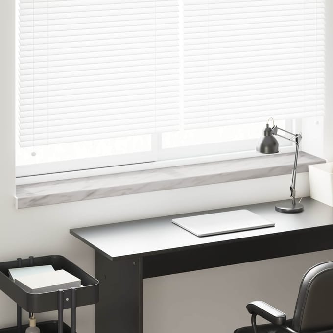 vidaXL - Raamdorpel - Marmeren - textuur - 120 - x - 25 - x - 4,5 - cm - PVC