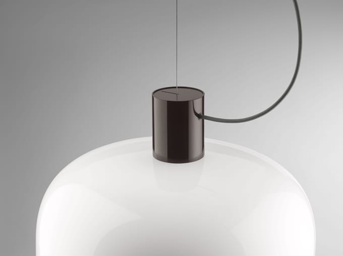 Flos Bellhop Glazen hanglamp - Ø33 cm - cioko (donkerbruin)