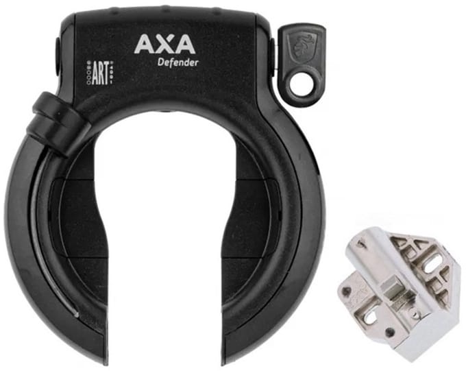 AXA Defender slot met shimano steps accu slot zwart