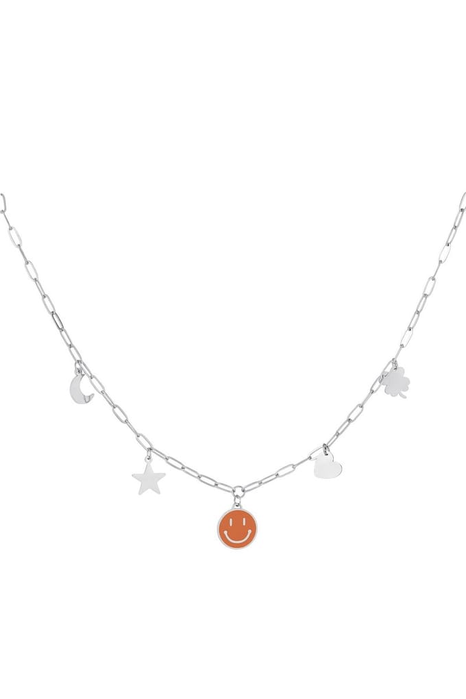 YWG - RVS schakelketting met bedels - Zilver - Stainless Steel