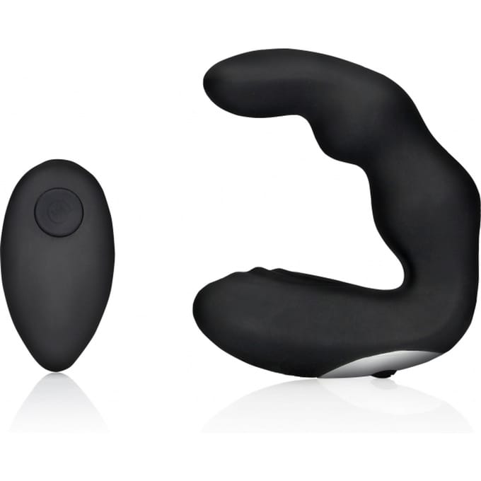 Gebogen vibrerende prostaatmassager met afstandsbediening