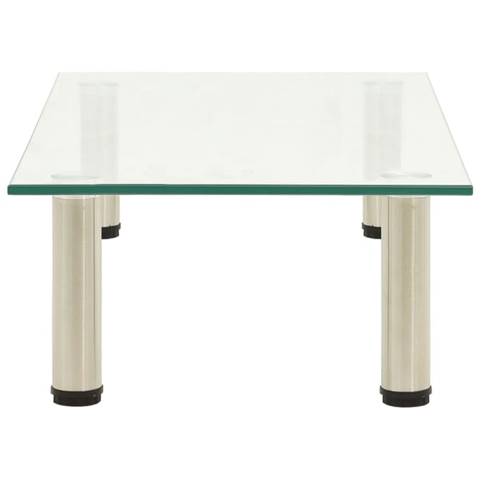 vidaXL - Tv-meubel - 60x35x17 - cm - gehard - glas - transparant