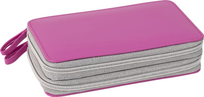 EBERHARD FABER schooletui Double Decker, 30-delig, roze