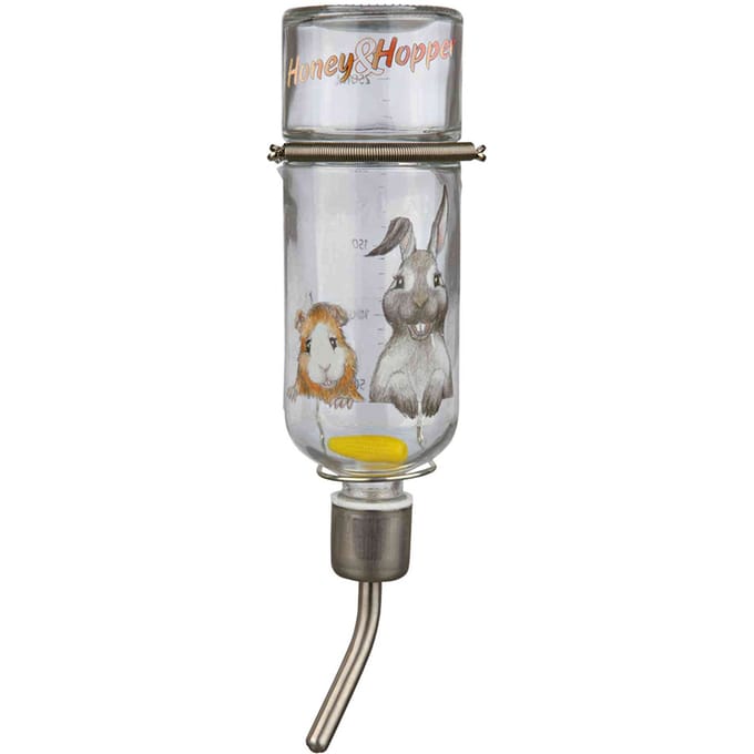 Trixie Honey & Hopper glazen drinker - 250ml Kooi accessoires