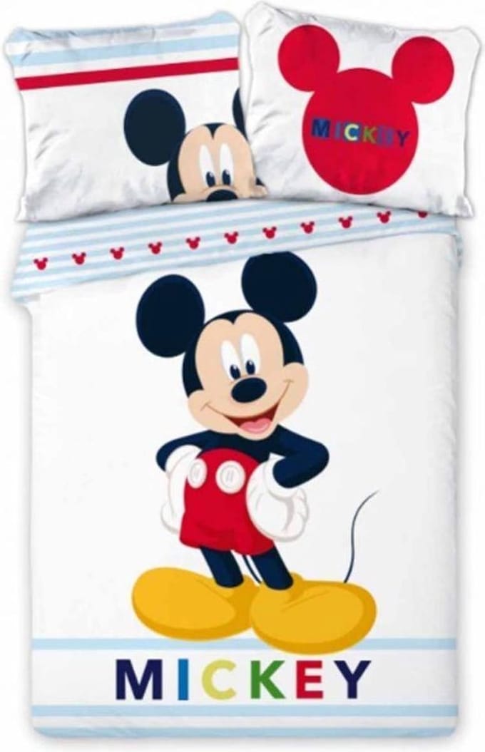 MICKEY Mouse dekbedovertrek - 140x200 cm. - Mickey dekbed