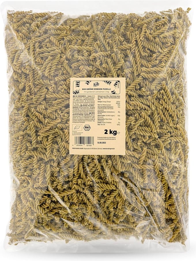 KoRo | Bio groene-erwtenfusilli 2 kg