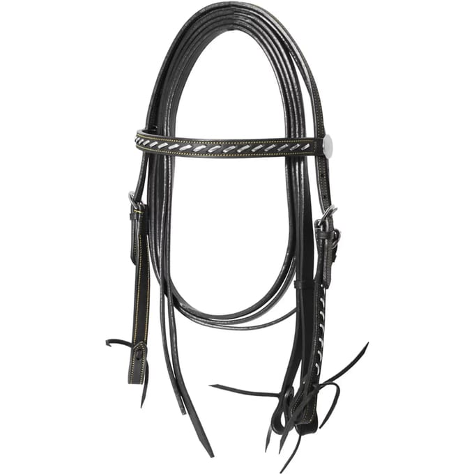 Western paardenhoofdstel van draad met teugels Lakota