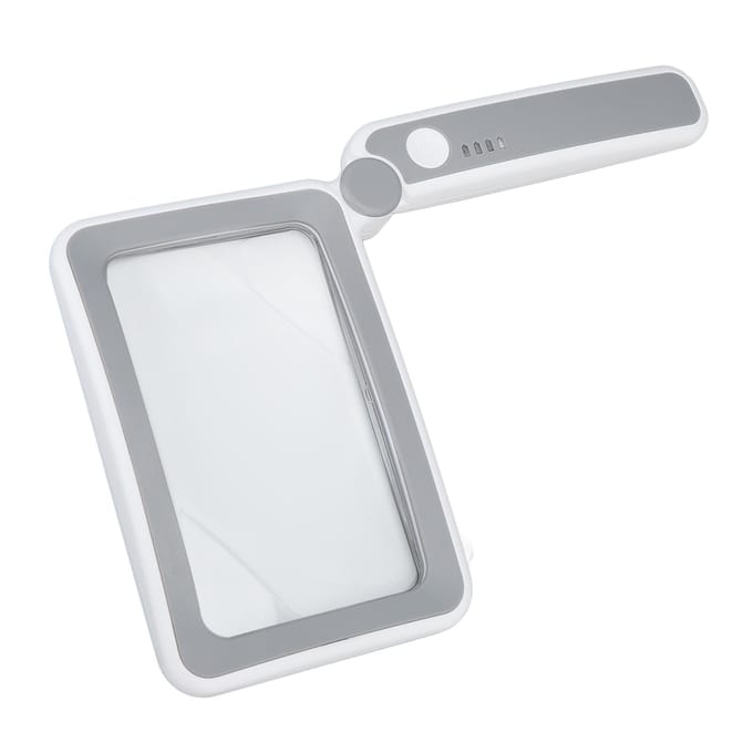 Rechthoekige Vergrootglas 4X 3 LED Modi Aanraakbediening Ergonomische Handheld Vergrootglas voor De