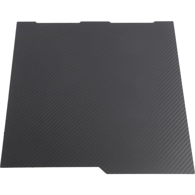 Flexibel Bouwplaat Textuur PEI Glad PET Koolstofvezel Dubbelzijdig Printbed 256x268mm 3D black