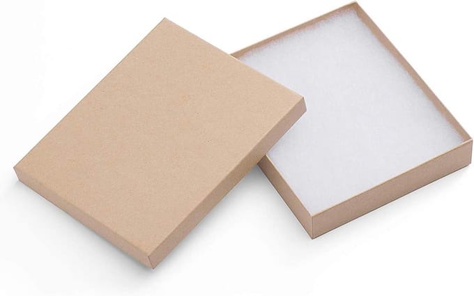 Luxe Kraft Geschenkdozen voor Sieraden met Katoen Binnenkant - 42 Stuks