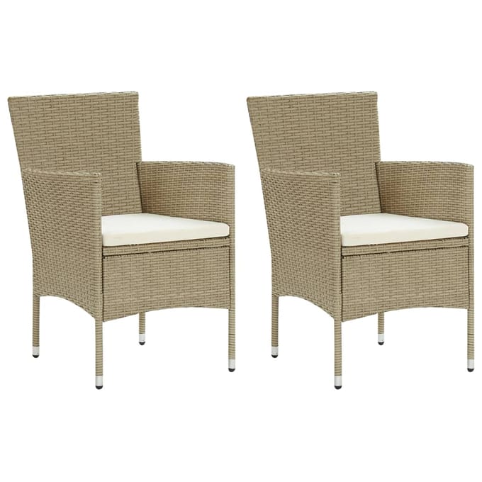 vidaXL - 3-delige - Tuinset - beige