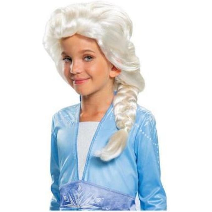 DISNEY - FROZEN 2, Elsa Wig - Kind, Maat One Size Kind, Meisjes
