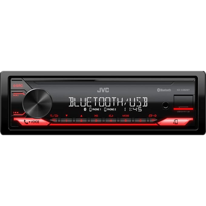 JVC KD-X282BT car radio - RED - Red
