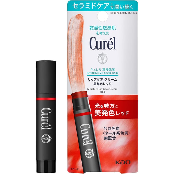Kao - Curel Intensive Moisture Care Moisture Lip Care Color Cream Red