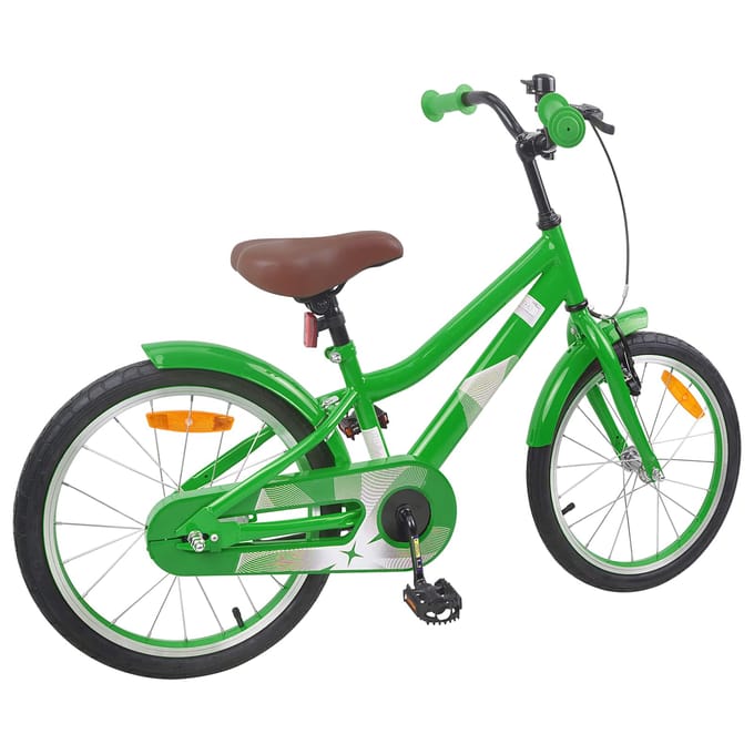 vidaXL - Kinderfiets - 18 - Inch - voor - 5-7 - jaar - oud - Groen