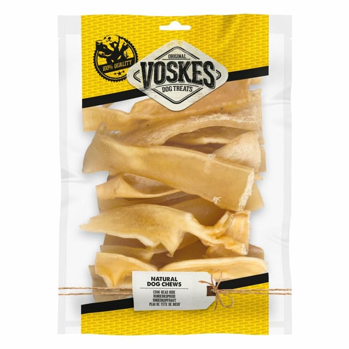 Voskes Hondensnacks Runderkophuid Stukken - 500 gr