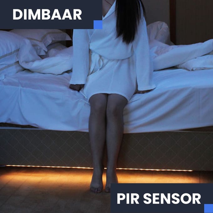 Dubbele bed / uitstap / kast LED uitstapverlichting PIR bewegingssensor dimbaar