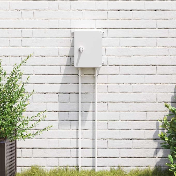 vidaXL - Besturingskast - Grijs - 25 - x - 13 - x - 24 - cm - ABS - Kunststof
