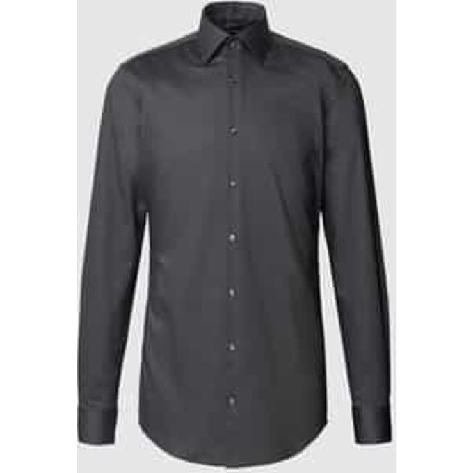 Slim fit zakelijk overhemd met extra lange mouwen