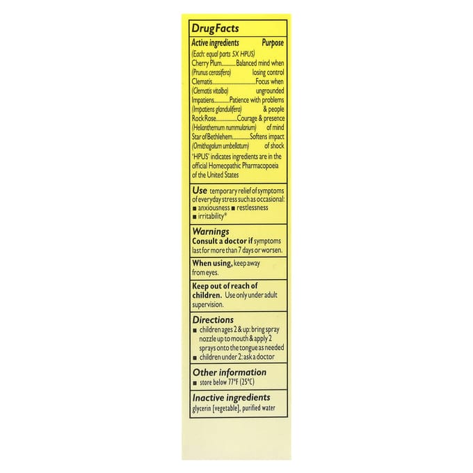 Bach, RSCUE Spray Kinderen, Stressverlichting, Leeftijd 2+, 0,7 fl oz (20 ml)