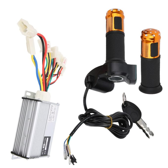36V 1000W Controller en Universele Gashendel met Scherm Display Set Apparatuur black