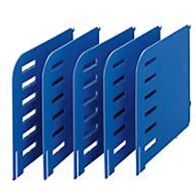 styro® scheidingswand, voor sorteerstation Styrorac, 5 stuks, blauw