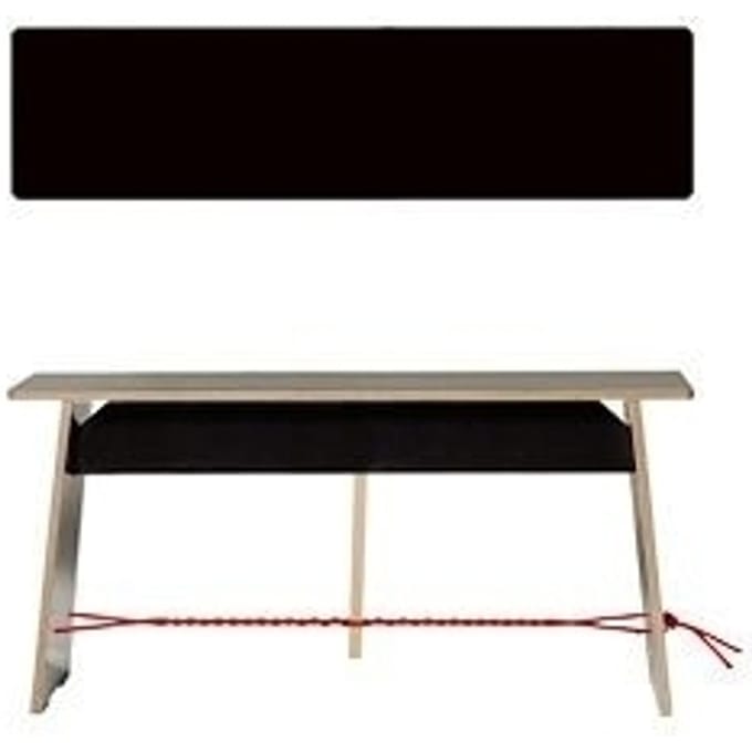 Moormann - Lange Max - Linoleum zwart - rood touw - S