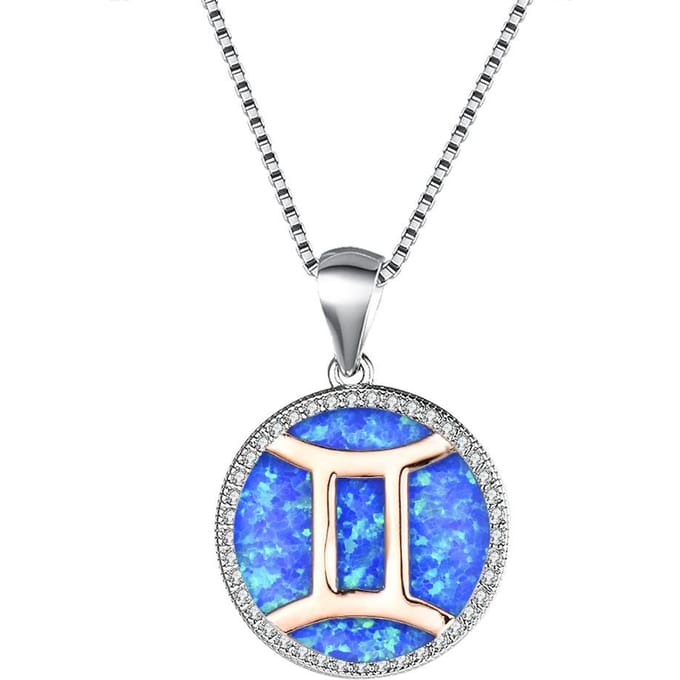 Ketting Europees en Amerikaans 12 Sterrenbeelden Ketting gray