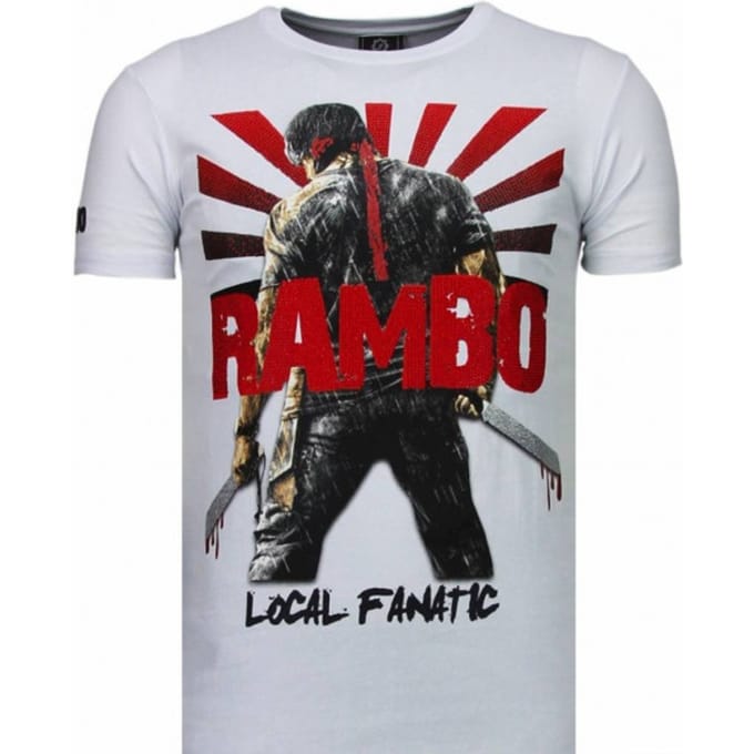 Local Fanatic Rambo shine rhinestone t-shirt