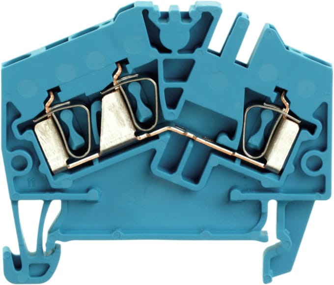 Weidmüller rijklem 3-draads 2.5mm blauw per 100 stuks (1706040000)