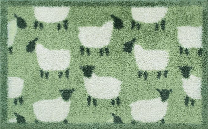 Kleen-Tex Turtle Wasbare Deurmat - Flock Green - 40 x 60cm