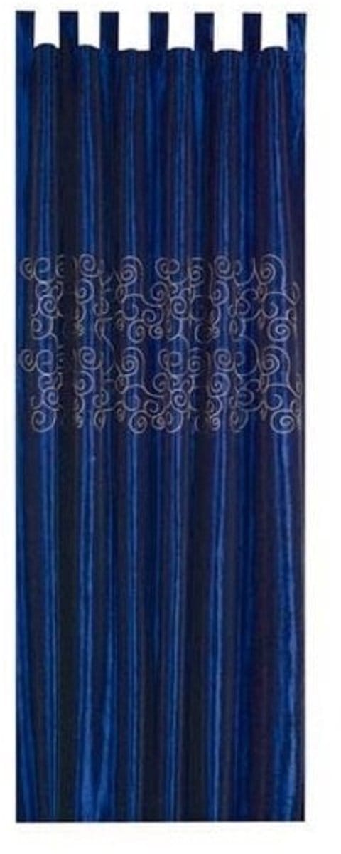 Florence plooiband gordijn blauw 140x245cm