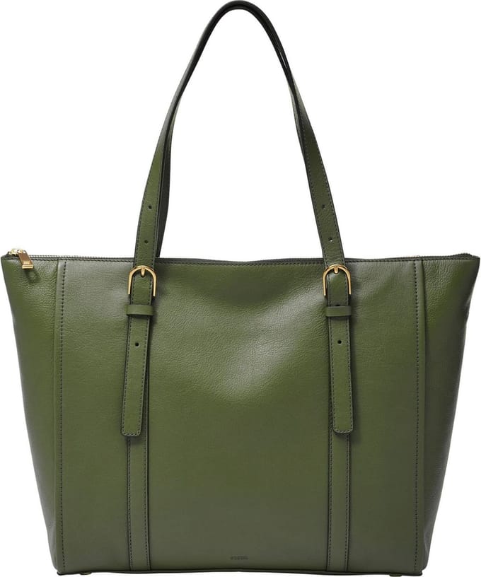 FOSSIL Shopper Schoudertas Carlie Tote Tarragon Groene