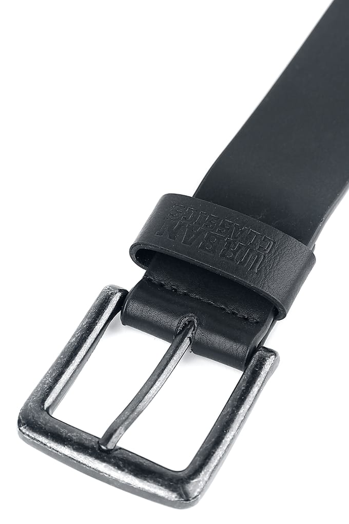 Urban Classics Leather Imitation Unisex Riem - zwart - 95 cm