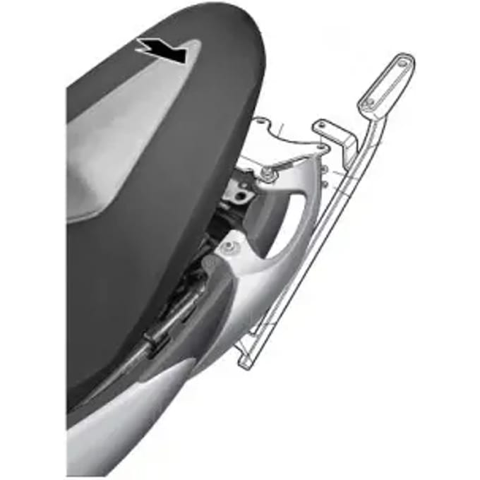 Motortopkoffer Shad Suzuki 650 Gladius (09 tot 16)