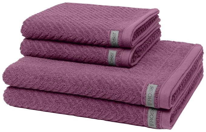 Ross Dames en Heren 2 X handdoek 2 X douchehanddoek - in set Smart